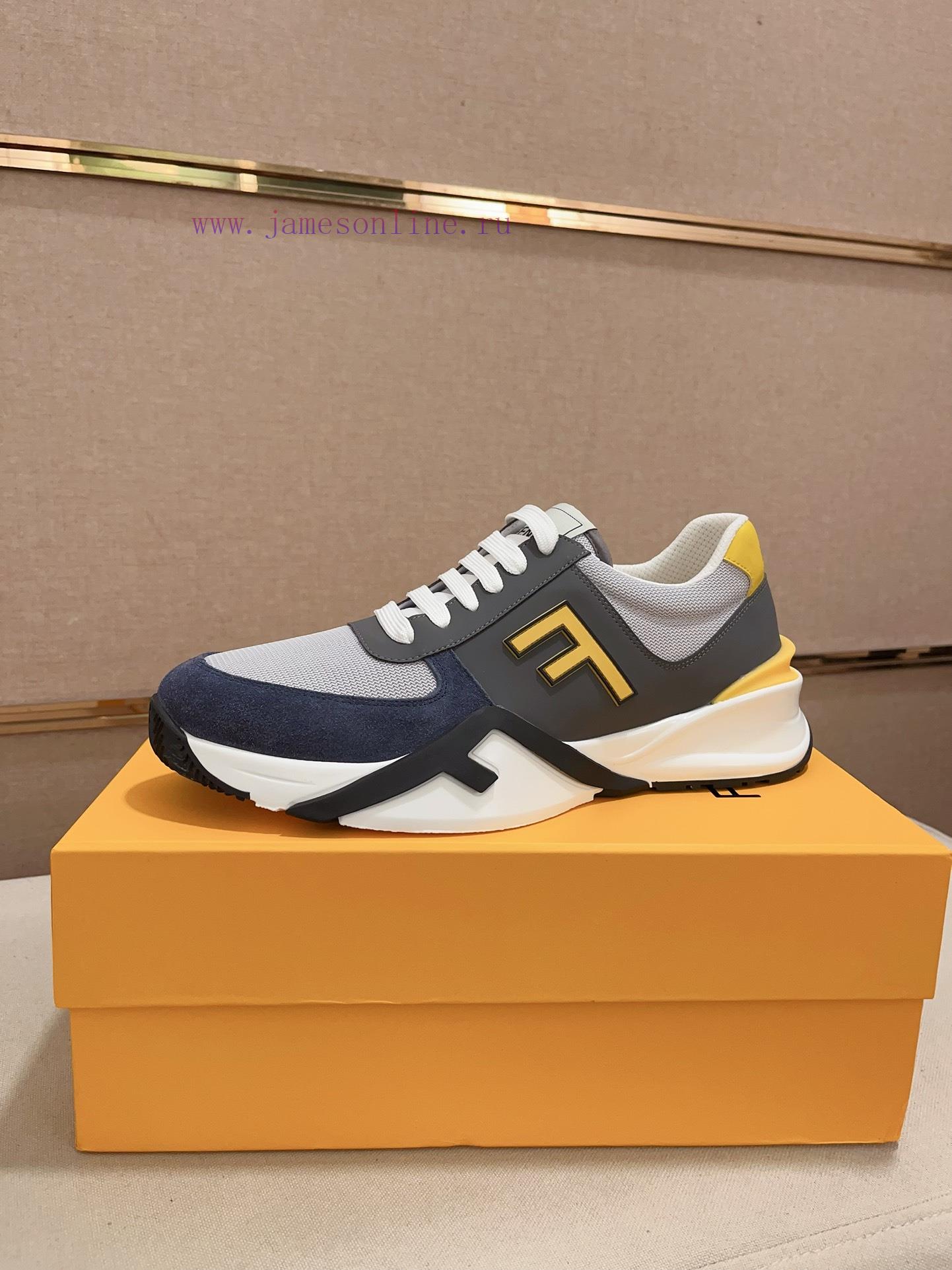 Fendi men's casual shoes are launched simultaneously. The original one-to-one replica is madqolfs412