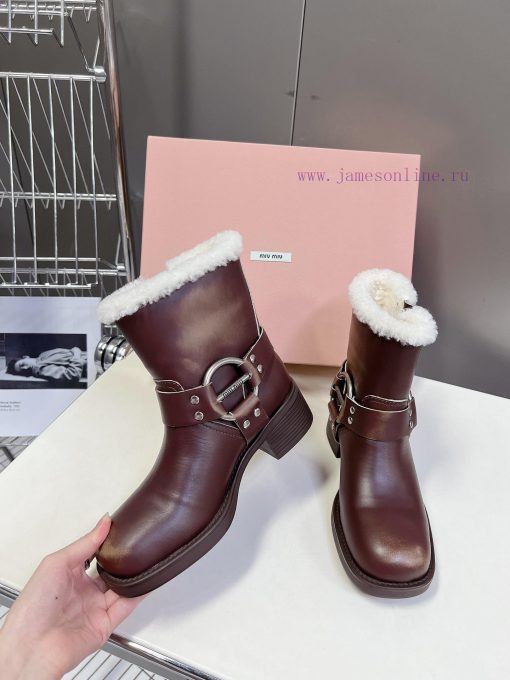 Top tier Miumiu autumn and winter limited edition walking bootsOne of the most worthwhile boqawqauvx - Image 5
