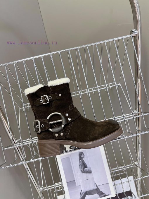 Top tier Miumiu autumn and winter limited edition walking bootsOne of the most worthwhile bocbr0hm4y - Image 6