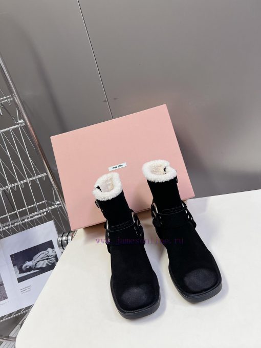 Top tier Miumiu autumn and winter limited edition walking bootsOne of the most worthwhile bo18ji35xf - Image 2