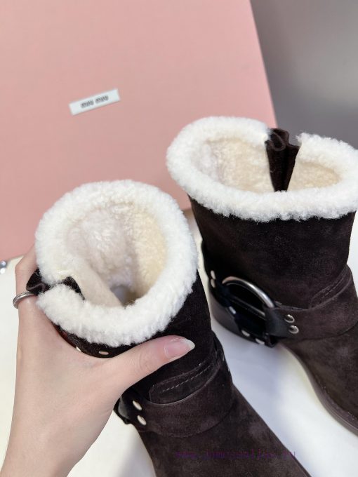 Top tier Miumiu autumn and winter limited edition walking bootsOne of the most worthwhile bocbr0hm4y - Image 10