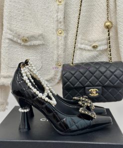 Chanel | Chanel Classic Early Autumn Pearl Chain Butterfly High Heels Single Shoe Collectiotjni4rq8