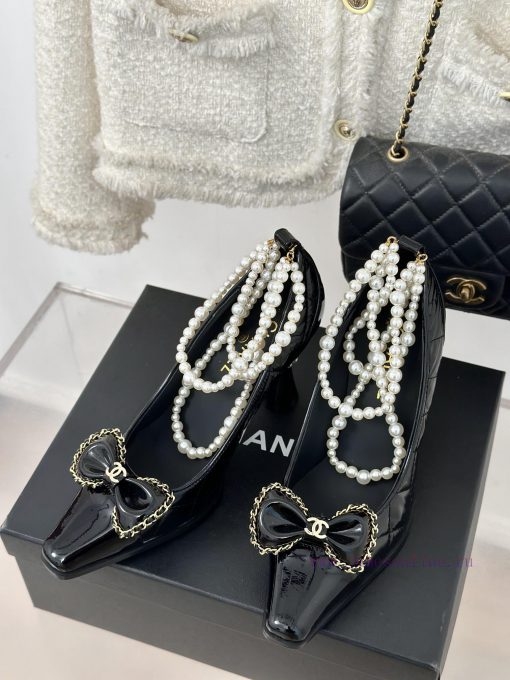 Chanel | Chanel Classic Early Autumn Pearl Chain Butterfly High Heels Single Shoe Collectiotjni4rq8 - Image 3