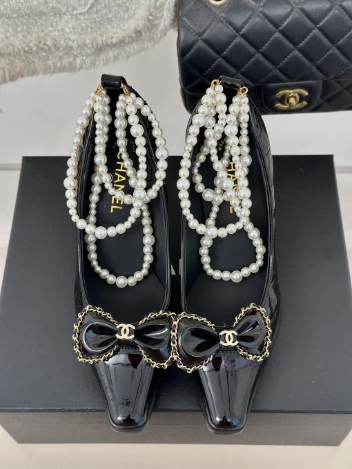 Chanel | Chanel Classic Early Autumn Pearl Chain Butterfly High Heels Single Shoe Collectiotjni4rq8 - Image 5