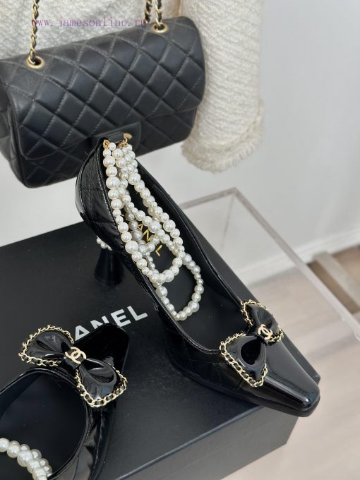 Chanel | Chanel Classic Early Autumn Pearl Chain Butterfly High Heels Single Shoe Collectiotjni4rq8 - Image 6
