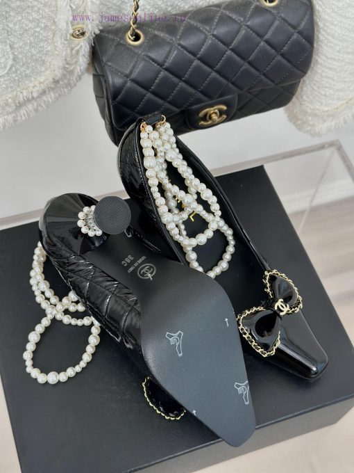 Chanel | Chanel Classic Early Autumn Pearl Chain Butterfly High Heels Single Shoe Collectiotjni4rq8 - Image 10