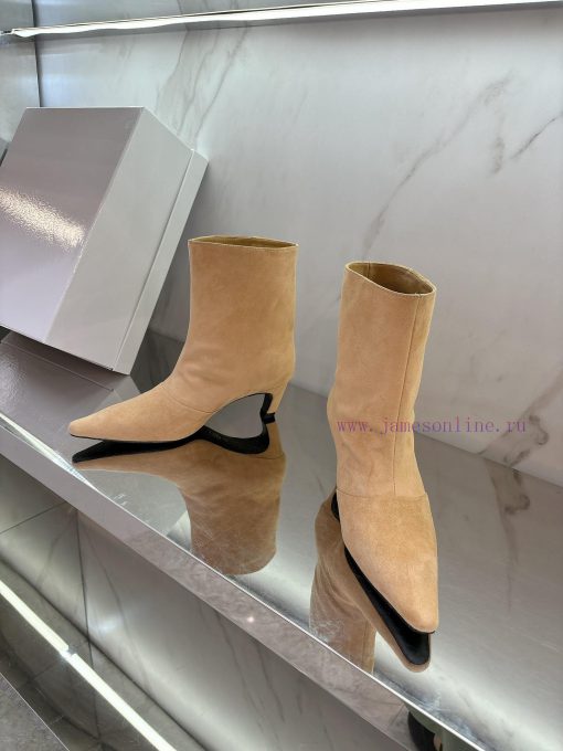 IMMI24 new beautiful square toe short boots 🤩 A niche trendy brand, simple and fashionable, 4ekhyvde - Image 3