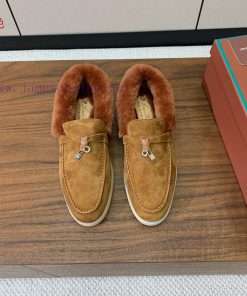 Loro Piana collar wool loafers, Italy's top cashmere retro elegant low-key luxury fashion, pq2z1esq1