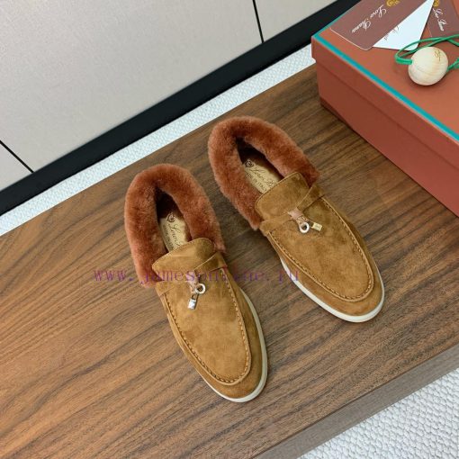 Loro Piana collar wool loafers, Italy's top cashmere retro elegant low-key luxury fashion, pq2z1esq1 - Image 4