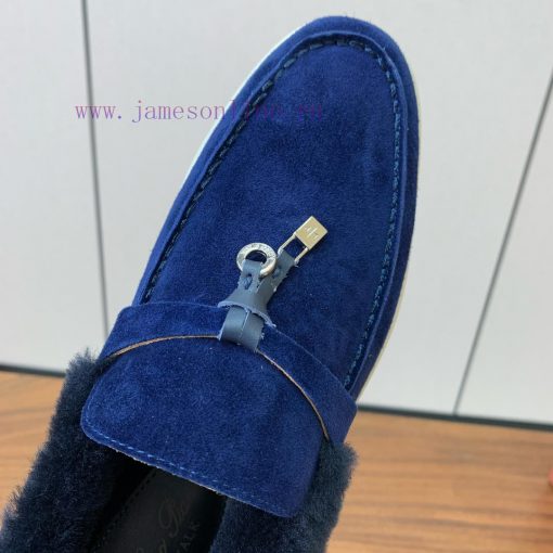 Loro Piana collar wool loafers, Italy's top cashmere retro elegant low-key luxury fashion, pp9ezh5xn - Image 6