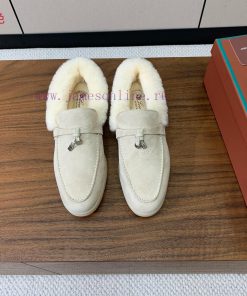 Loro Piana collar wool loafers, Italy's top cashmere retro elegant low-key luxury fashion, p991z1mxn