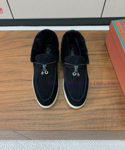Loro Piana collar wool loafers, Italy's top cashmere retro elegant low-key luxury fashion, p3c0nz40q