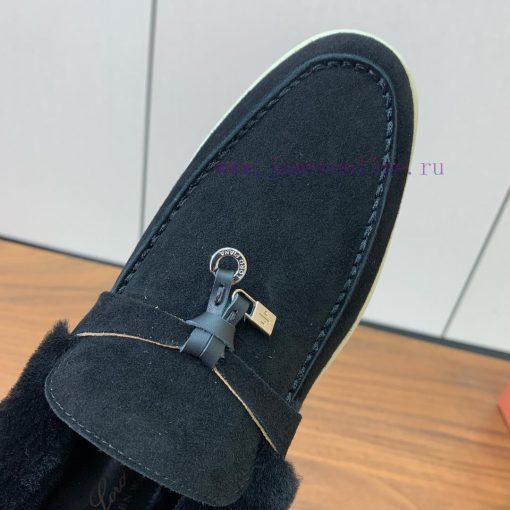 Loro Piana collar wool loafers, Italy's top cashmere retro elegant low-key luxury fashion, p3c0nz40q - Image 6