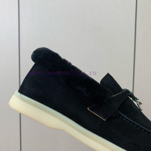 Loro Piana collar wool loafers, Italy's top cashmere retro elegant low-key luxury fashion, p3c0nz40q - Image 10