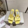 Jimmy Chou, classic square toe V-neck high-heeled slippers with 6.5 kitten heel design, softf4q2ogjs