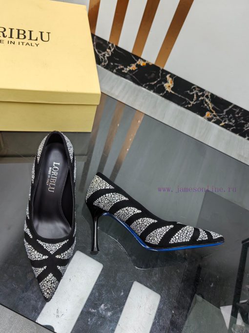 Loriblu Italian Luxury BrandBlue Luo Rui Jian Lan Weighing Bottom ShoesThe deep blue outsolelp9l21j3 - Image 8