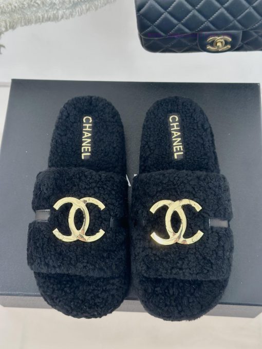 Chanel | Chanel Classic Metal Double C Hairy SlippersThe "First to Wear" series of walking s04mq9tgg - Image 5