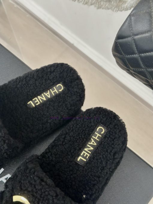 Chanel | Chanel Classic Metal Double C Hairy SlippersThe "First to Wear" series of walking s04mq9tgg - Image 9