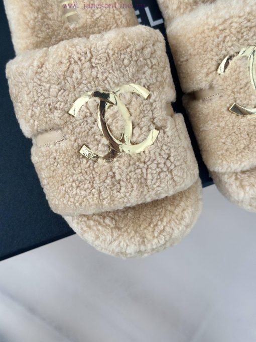 Chanel | Chanel Classic Metal Double C Hairy SlippersThe "First to Wear" series of walking sr7kzvugj - Image 8
