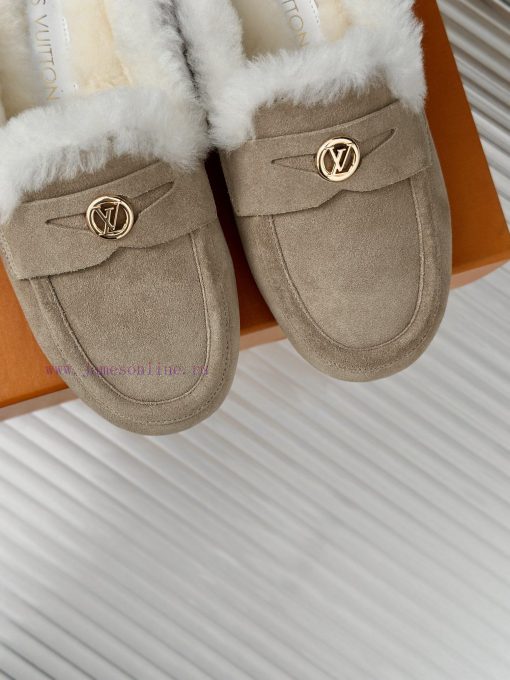 Donkey's classic and popular hairy half slippersFashionable and essential itemFurry, soft anhe04n88g - Image 8
