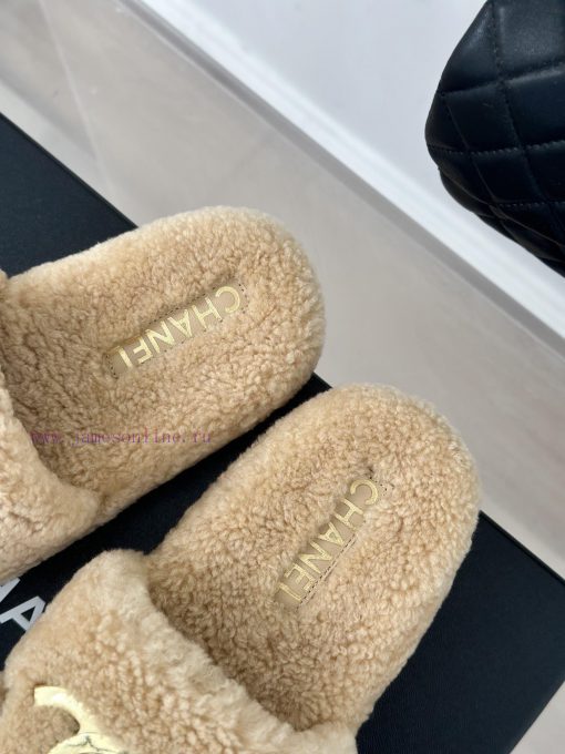 Chanel | Chanel Classic Metal Double C Hairy SlippersThe "First to Wear" series of walking sr7kzvugj - Image 9