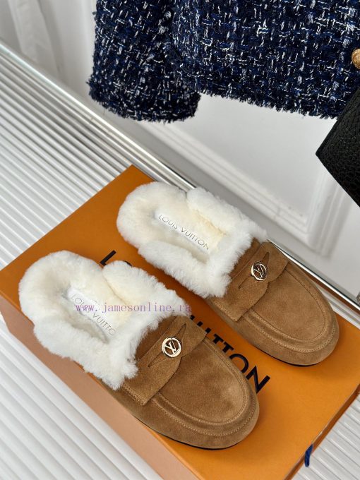 Donkey's classic and popular hairy half slippersFashionable and essential itemFurry, soft anzehda9gx - Image 4