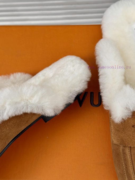 Donkey's classic and popular hairy half slippersFashionable and essential itemFurry, soft anzehda9gx - Image 7