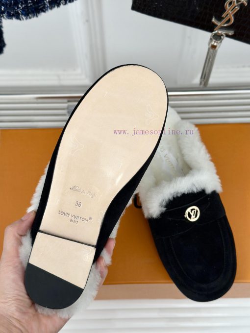 Donkey's classic and popular hairy half slippersFashionable and essential itemFurry, soft anf0m4uzgt - Image 10