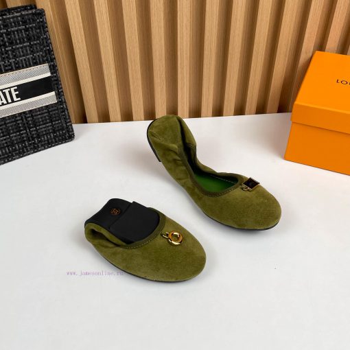 p. Lv Chicken rolls shoes, dancing shoesThe fabric is made of imported sheep suede leather ac75jr8fd - Image 2