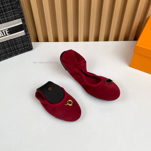 p. Lv Chicken rolls shoes, dancing shoesThe fabric is made of imported sheep suede leather azqyd2rfm - Image 2