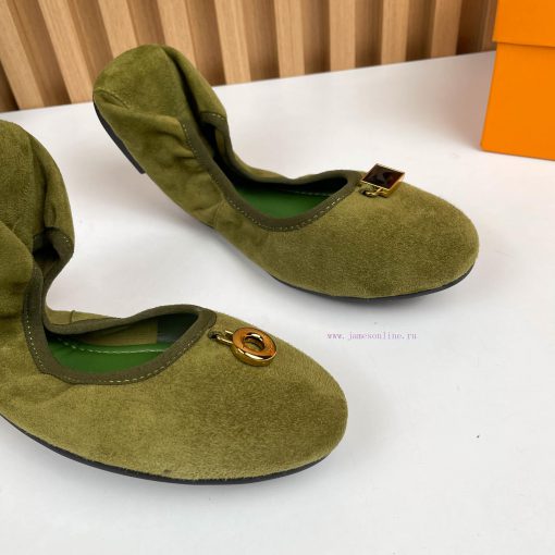 p. Lv Chicken rolls shoes, dancing shoesThe fabric is made of imported sheep suede leather ac75jr8fd - Image 7