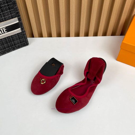 p. Lv Chicken rolls shoes, dancing shoesThe fabric is made of imported sheep suede leather azqyd2rfm - Image 4