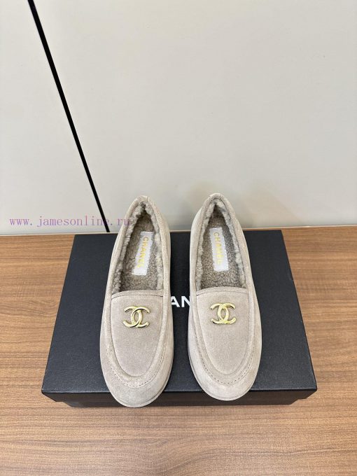 Chanel's new Chanel lambhair loafers for autumn and winter 2423ss Grandma Xiang's new Le Fu rmz389ok - Image 2