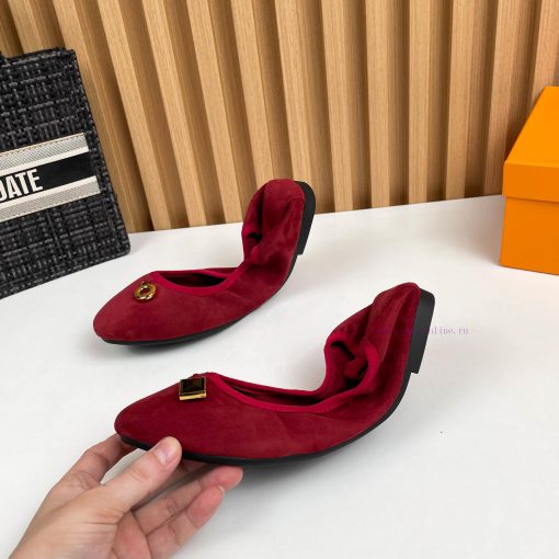 p. Lv Chicken rolls shoes, dancing shoesThe fabric is made of imported sheep suede leather azqyd2rfm - Image 6