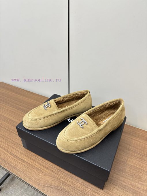 Chanel's new Chanel lambhair loafers for autumn and winter 2423ss Grandma Xiang's new Le Fu 00ogvx7c - Image 4