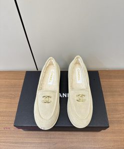 Chanel's new Chanel lambhair loafers for autumn and winter 2423ss Grandma Xiang's new Le Fu jl7wrqw6