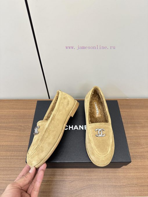 Chanel's new Chanel lambhair loafers for autumn and winter 2423ss Grandma Xiang's new Le Fu 00ogvx7c - Image 7