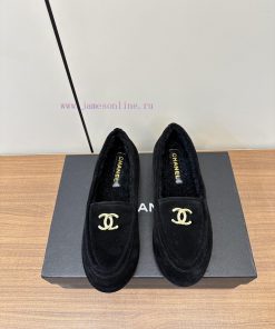 Chanel's new Chanel lambhair loafers for autumn and winter 2423ss Grandma Xiang's new Le Fu nwzdimoc
