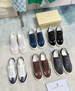 BrunelloCucinelli 🦁 Top Four Seasons Classic Knitted Skateboarding ShoesPrecious imported co2yh6y3lr