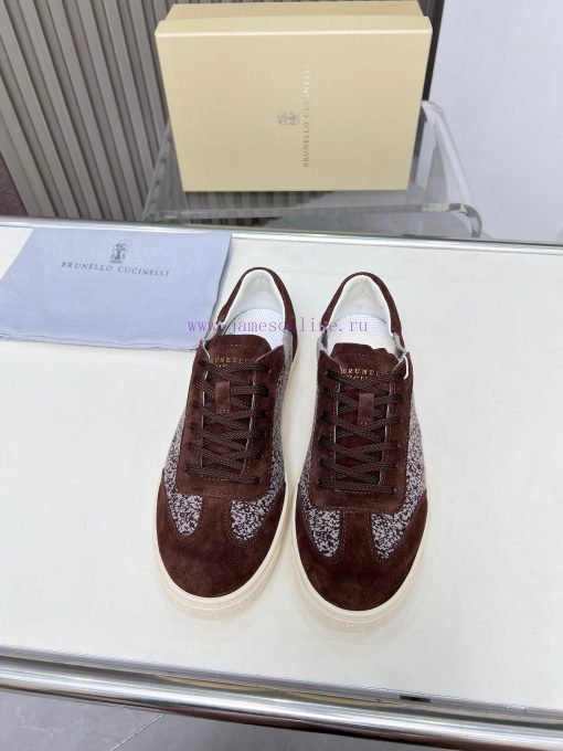 BrunelloCucinelli 🦁 Top Four Seasons Classic Knitted Skateboarding ShoesPrecious imported co2yh6y3lr - Image 2