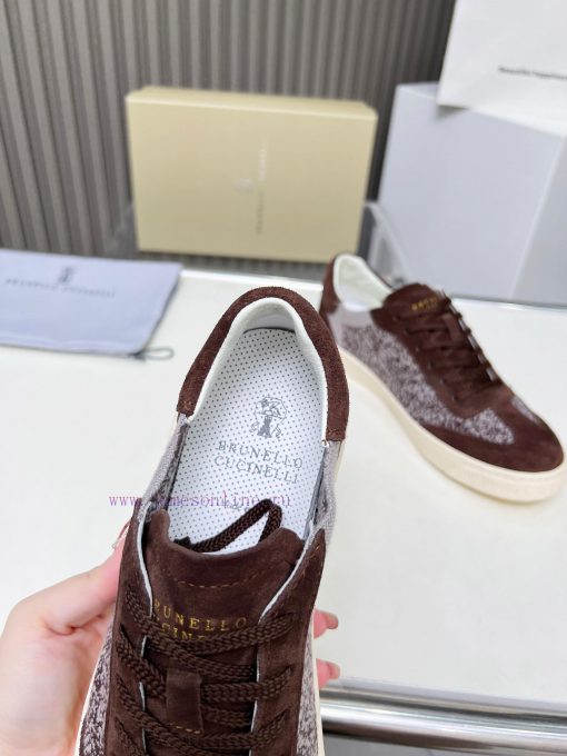BrunelloCucinelli 🦁 Top Four Seasons Classic Knitted Skateboarding ShoesPrecious imported co2yh6y3lr - Image 8