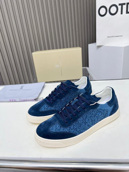 BrunelloCucinelli 🦁 Top Four Seasons Classic Knitted Skateboarding ShoesPrecious imported coe3fbaq8l - Image 6