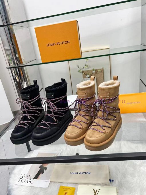 Louis Vuitton's new synchronized fur snow boots are on sale, with the upper made of Italian p0lb383v - Image 9