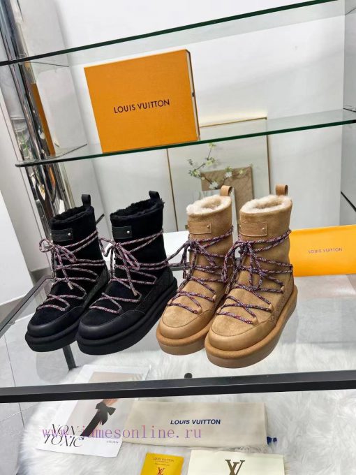 Louis Vuitton's new synchronized fur snow boots are on sale, with the upper made of Italian fowf8y0a - Image 10