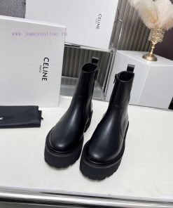 Celine 2024 Triumphal Arch Fashion Versatile Comfortable Thick soled Boots Fabric Head layeru1yi6w2w