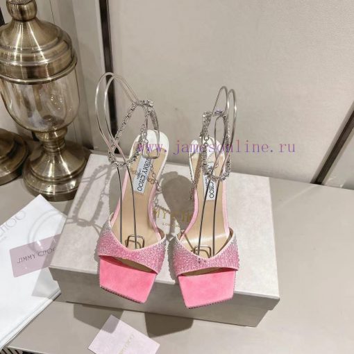 JIMMY CHOO (Jimmy Zhou), a collection of square headed hot pressed diamond back empty sandalxrsiemw0 - Image 2
