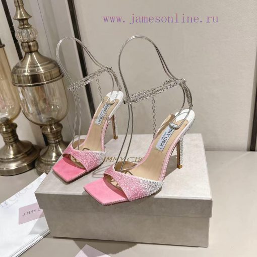 JIMMY CHOO (Jimmy Zhou), a collection of square headed hot pressed diamond back empty sandalxrsiemw0 - Image 4