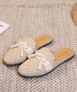 Off white 35-40COACH/Coach Willow Nail Slippers,Lazy shoes are easy to put on and take off, 01i9p3pf