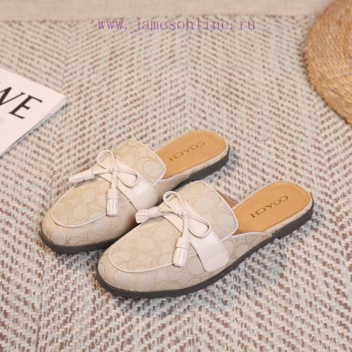 Off white 35-40COACH/Coach Willow Nail Slippers,Lazy shoes are easy to put on and take off, 01i9p3pf