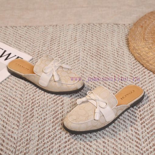 Off white 35-40COACH/Coach Willow Nail Slippers,Lazy shoes are easy to put on and take off, 01i9p3pf - Image 4